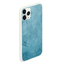 Чехол iPhone 11 Pro матовый Оттенки синего, цвет: 3D-белый — фото 2