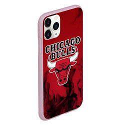 Чехол iPhone 11 Pro матовый CHICAGO BULLS, цвет: 3D-розовый — фото 2