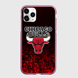 Чехол iPhone 11 Pro матовый CHICAGO BULLS