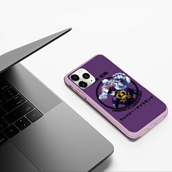 Чехол iPhone 11 Pro матовый Приключения ДжоДжо, цвет: 3D-розовый — фото 2