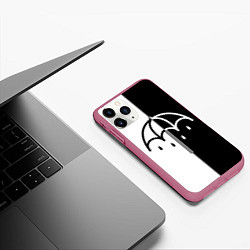 Чехол iPhone 11 Pro матовый BRING ME THE HORIZON, цвет: 3D-малиновый — фото 2