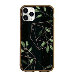 Чехол iPhone 11 Pro матовый Геометрия в природе, цвет: 3D-коричневый