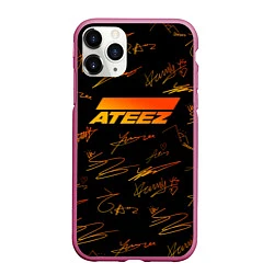 Чехол iPhone 11 Pro матовый ATEEZ АВТОГРАФЫ