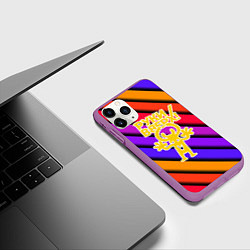 Чехол iPhone 11 Pro матовый Руки Вверх, цвет: 3D-фиолетовый — фото 2