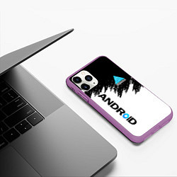 Чехол iPhone 11 Pro матовый DETROIT BECOME HUMAN, цвет: 3D-фиолетовый — фото 2