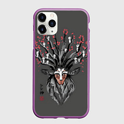Чехол iPhone 11 Pro матовый Princess Mononoke, цвет: 3D-фиолетовый