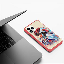 Чехол iPhone 11 Pro матовый Princess Mononoke, цвет: 3D-красный — фото 2