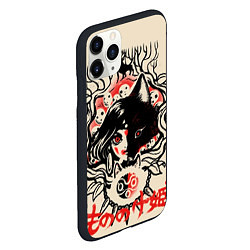 Чехол iPhone 11 Pro матовый Принцесса Мононоке, цвет: 3D-черный — фото 2