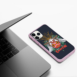 Чехол iPhone 11 Pro матовый Princess Mononoke, цвет: 3D-розовый — фото 2