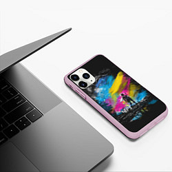 Чехол iPhone 11 Pro матовый Принцесса Мононоке, цвет: 3D-розовый — фото 2