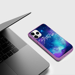 Чехол iPhone 11 Pro матовый STRAY KIDS, цвет: 3D-фиолетовый — фото 2