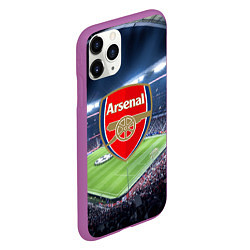 Чехол iPhone 11 Pro матовый FC Arsenal, цвет: 3D-фиолетовый — фото 2
