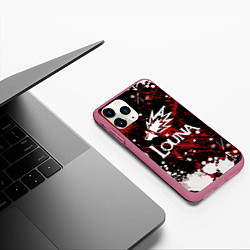 Чехол iPhone 11 Pro матовый Louna, цвет: 3D-малиновый — фото 2