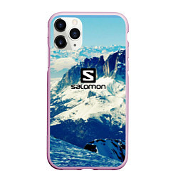 Чехол iPhone 11 Pro матовый SALOMON, цвет: 3D-розовый