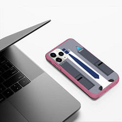 Чехол iPhone 11 Pro матовый Detroit:become, цвет: 3D-малиновый — фото 2