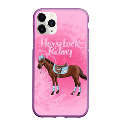 Чехол iPhone 11 Pro матовый Horseback Rading