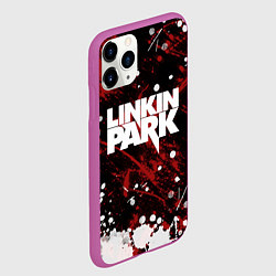 Чехол iPhone 11 Pro матовый Linkin Park, цвет: 3D-фиолетовый — фото 2