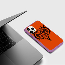 Чехол iPhone 11 Pro матовый One Piece, цвет: 3D-фиолетовый — фото 2