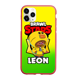 Чехол iPhone 11 Pro матовый BRAWL STARS SALLY LEON, цвет: 3D-красный