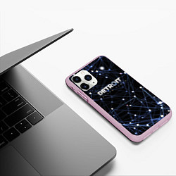 Чехол iPhone 11 Pro матовый Detroit:Become Human Exclusive, цвет: 3D-розовый — фото 2