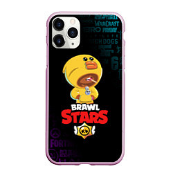 Чехол iPhone 11 Pro матовый BRAWL STARS SALLY LEON, цвет: 3D-розовый