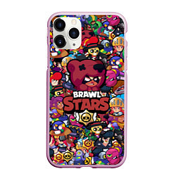 Чехол iPhone 11 Pro матовый BRAWL STARS NITA, цвет: 3D-розовый