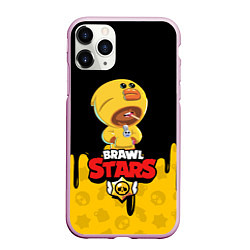 Чехол iPhone 11 Pro матовый BRAWL STARS SALLY LEON, цвет: 3D-розовый