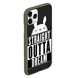 Чехол iPhone 11 Pro матовый Тоторо Straight outta dream, цвет: 3D-темно-зеленый — фото 2