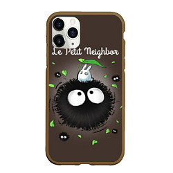 Чехол iPhone 11 Pro матовый My Neighbor Totoro, цвет: 3D-коричневый