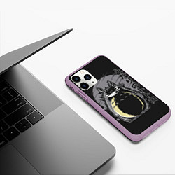 Чехол iPhone 11 Pro матовый Totoro, цвет: 3D-сиреневый — фото 2