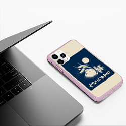 Чехол iPhone 11 Pro матовый My Neighbor Totoro, цвет: 3D-розовый — фото 2