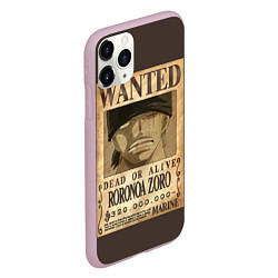 Чехол iPhone 11 Pro матовый One Piece Wanted, цвет: 3D-розовый — фото 2