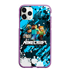 Чехол iPhone 11 Pro матовый Minecraft Майнкрафт