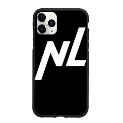 Чехол iPhone 11 Pro матовый NL logo, цвет: 3D-черный