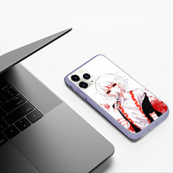 Чехол iPhone 11 Pro матовый Сузуя Джузо, цвет: 3D-светло-сиреневый — фото 2