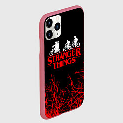 Чехол iPhone 11 Pro матовый STRANGER THINGS, цвет: 3D-малиновый — фото 2