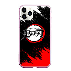 Чехол iPhone 11 Pro матовый KIMETSU NO YAIBA, цвет: 3D-розовый