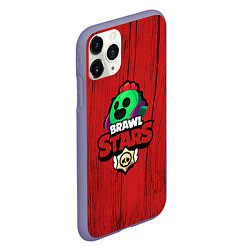 Чехол iPhone 11 Pro матовый Brawl Stars SPIKE, цвет: 3D-серый — фото 2