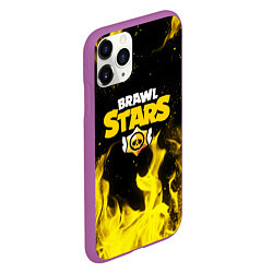 Чехол iPhone 11 Pro матовый BRAWL STARS, цвет: 3D-фиолетовый — фото 2