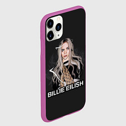 Чехол iPhone 11 Pro матовый BILLIE EILISH, цвет: 3D-фиолетовый — фото 2
