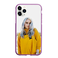 Чехол iPhone 11 Pro матовый BILLIE EILISH, цвет: 3D-фиолетовый