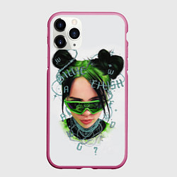 Чехол iPhone 11 Pro матовый BILLIE EILISH, цвет: 3D-малиновый