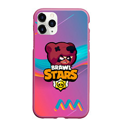 Чехол iPhone 11 Pro матовый BRAWL STARS NITA, цвет: 3D-малиновый