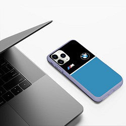 Чехол iPhone 11 Pro матовый BMW БМВ, цвет: 3D-светло-сиреневый — фото 2
