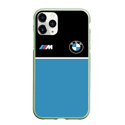 Чехол iPhone 11 Pro матовый BMW БМВ, цвет: 3D-салатовый