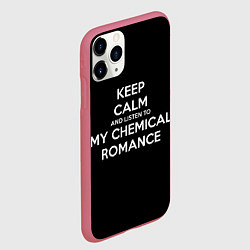 Чехол iPhone 11 Pro матовый My chemical romance, цвет: 3D-малиновый — фото 2