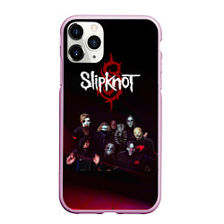 Чехол iPhone 11 Pro матовый Slipknot, цвет: 3D-розовый