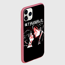 Чехол iPhone 11 Pro матовый My Chemical Romance, цвет: 3D-малиновый — фото 2