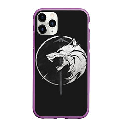 Чехол iPhone 11 Pro матовый The Witcher 3: Wild Hunt, цвет: 3D-фиолетовый