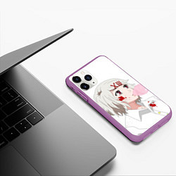 Чехол iPhone 11 Pro матовый Сузуя Джузу, цвет: 3D-фиолетовый — фото 2